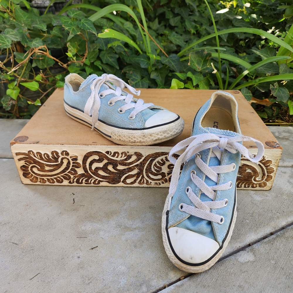 Light Blue Converse - Picture 7 of 8